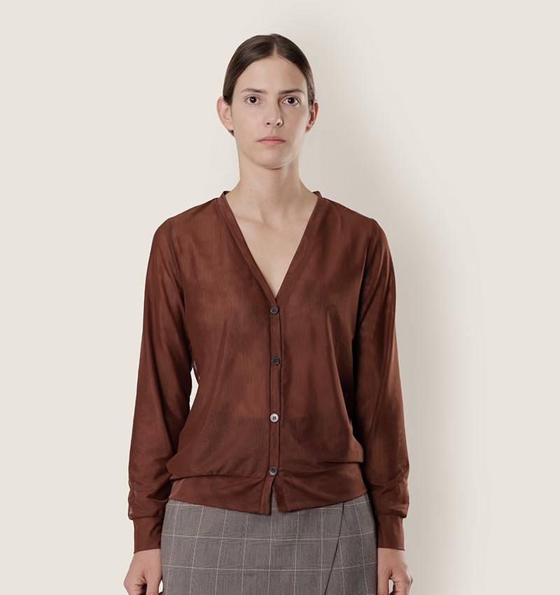 Chie mihara CARDIGAN CHILL MARRON Tienda