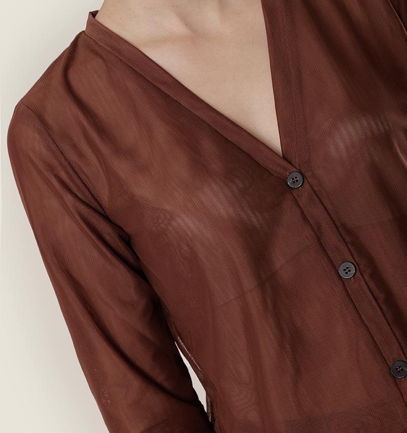 Chie mihara CARDIGAN CHILL MARRON Tienda