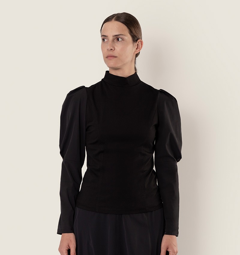 Chie mihara TOP BRENDA NEGRO Envío gratis