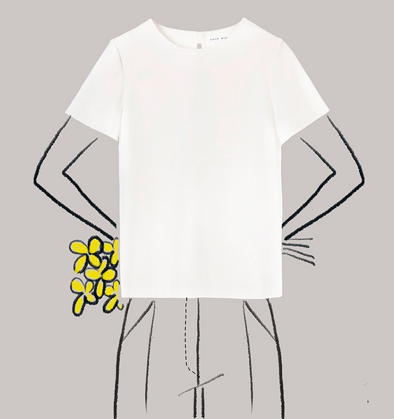 Chie mihara TOP LUMI BLANCO Oferta especial de fábrica