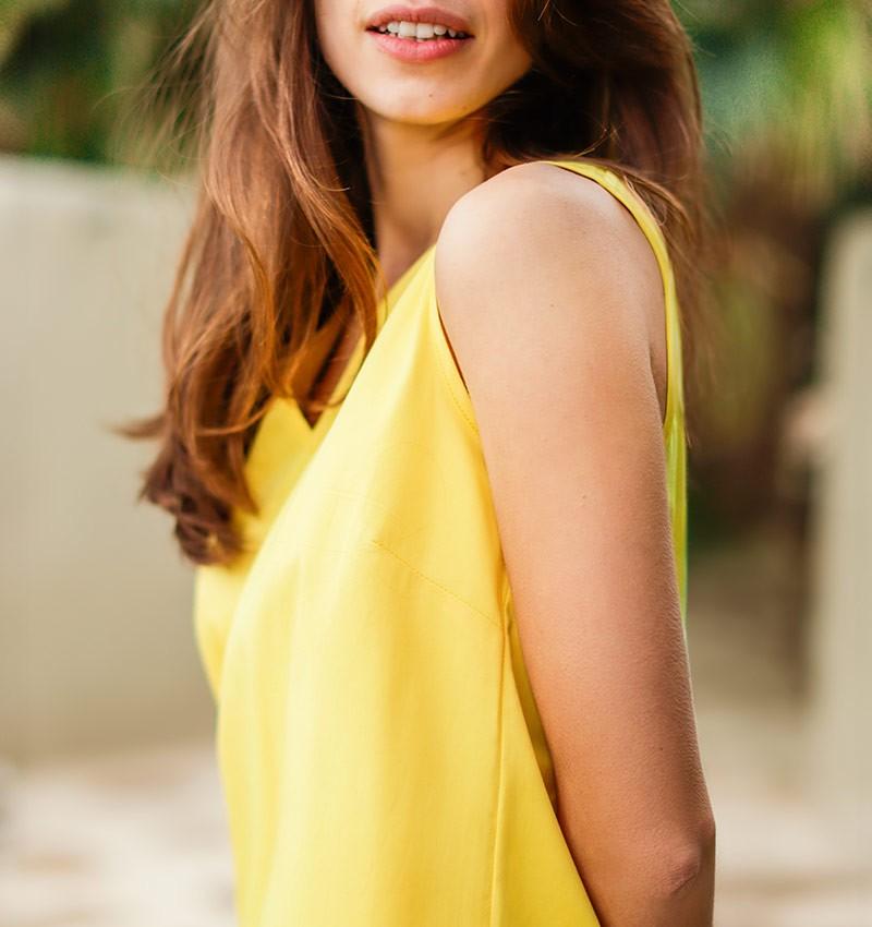 Chie mihara VESTIDO DEMI AMARILLO Promoción trimestral