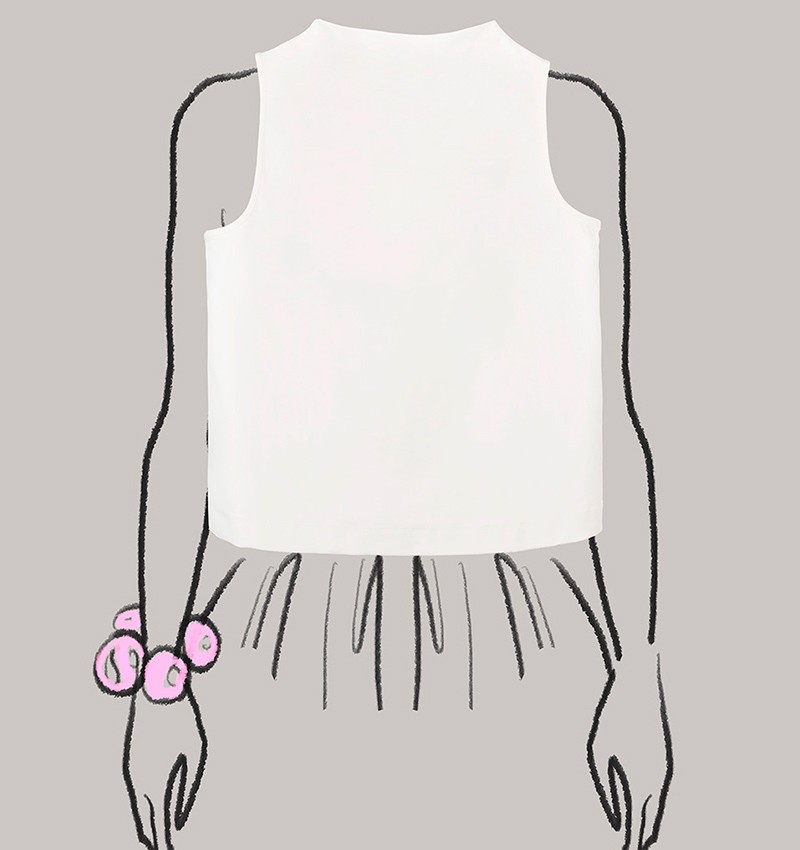 Chie mihara TOP LOISE BLANCO Tienda de fábrica