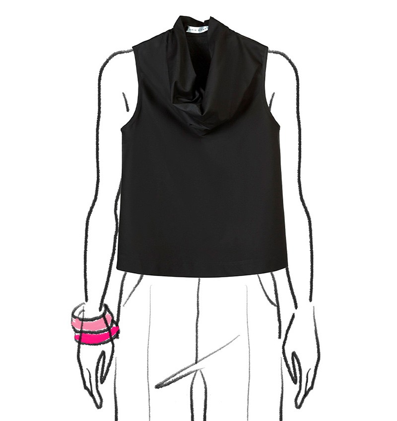 Chie mihara TOP LITZY NEGRO Última moda
