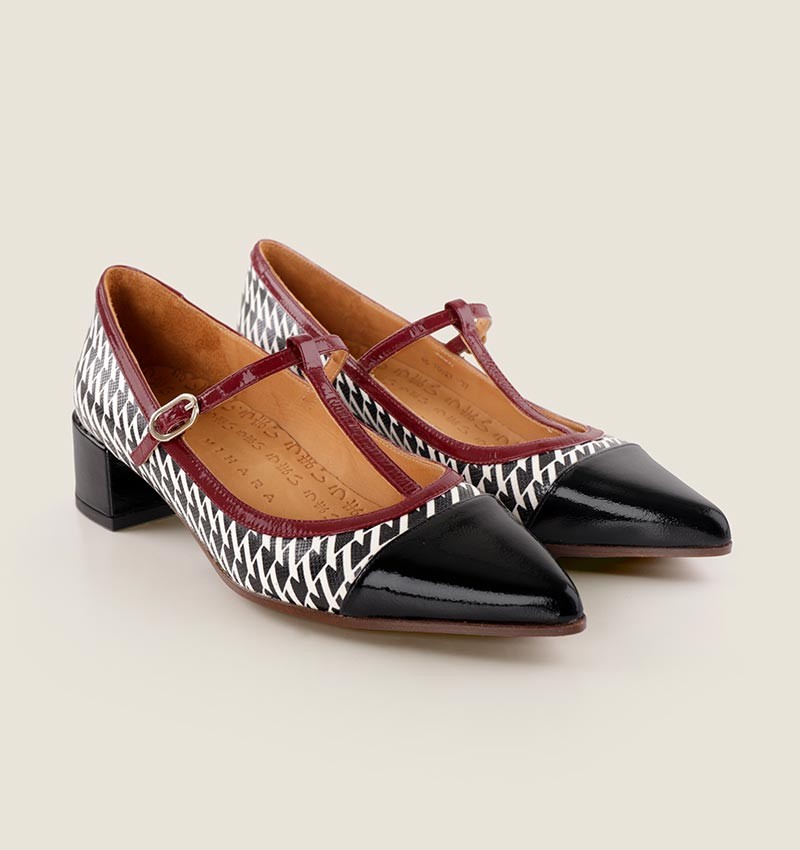 Chie mihara JENU BLACK & WHITE Outlet