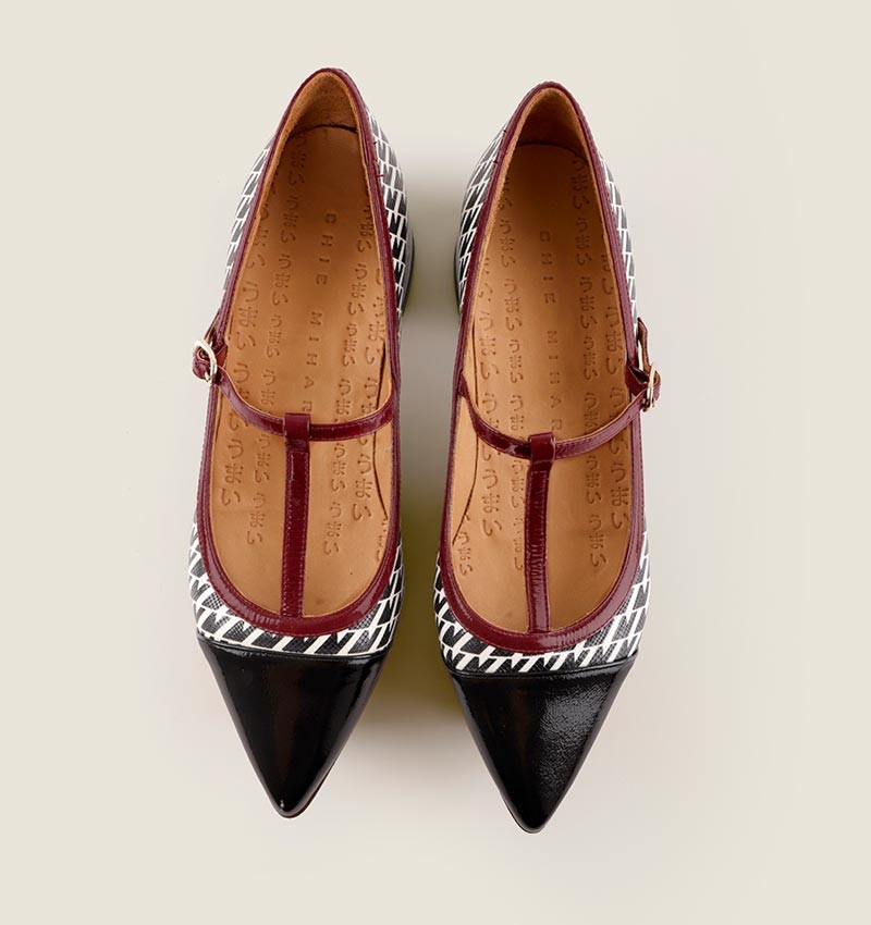 Chie mihara JENU BLACK & WHITE Outlet