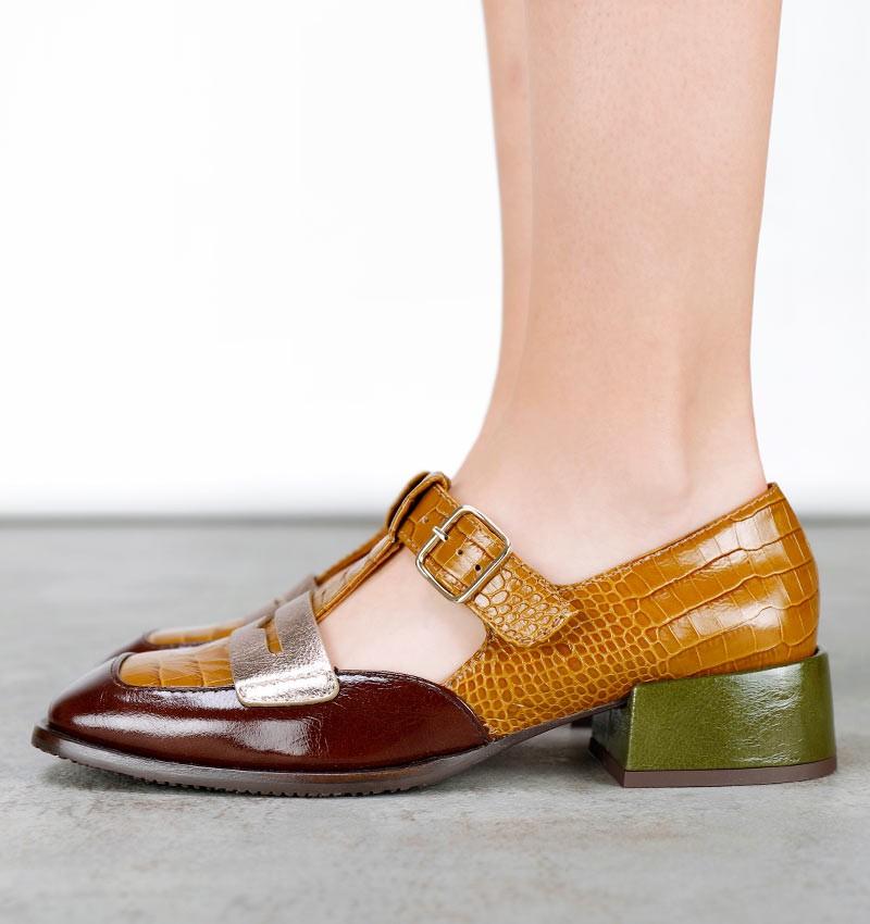 Chie mihara ZELANDA OCHER Gran oferta