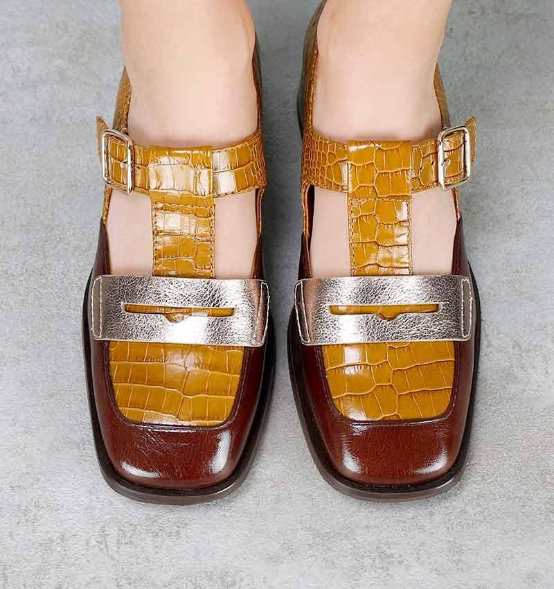 Chie mihara ZELANDA OCHER Gran oferta