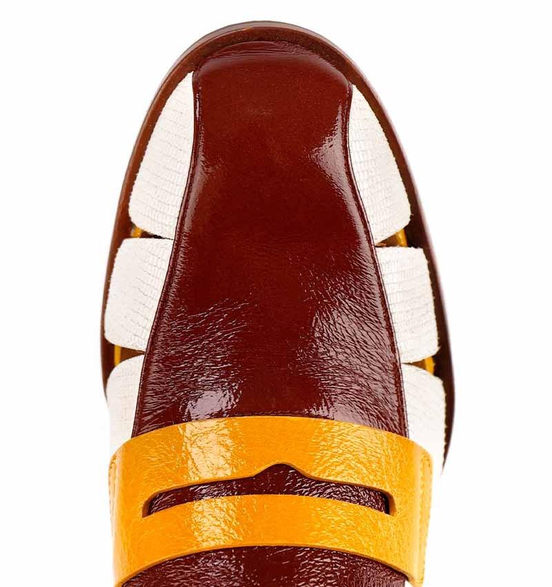Chie mihara SENDAL WHITE AND BROWN Grandes ahorros