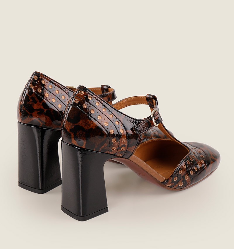 Chie mihara MANTE BROWN & BLACK Tienda