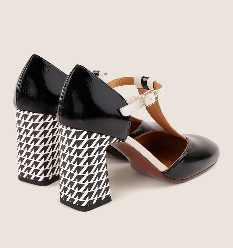 Chie mihara MISUR BLACK AND WHITE Liquidación