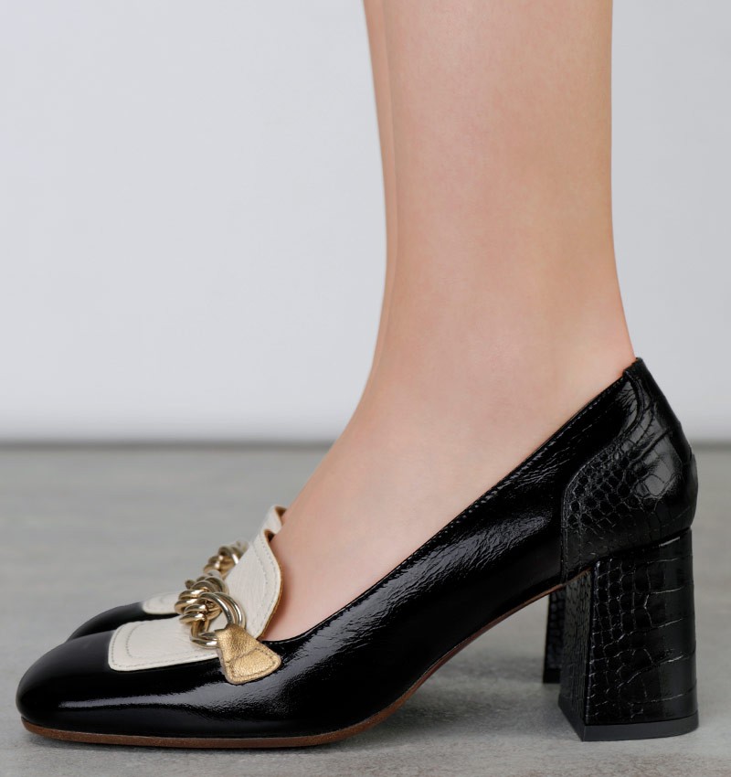 Chie mihara PETREL BLACK & WHITE Oferta exclusiva