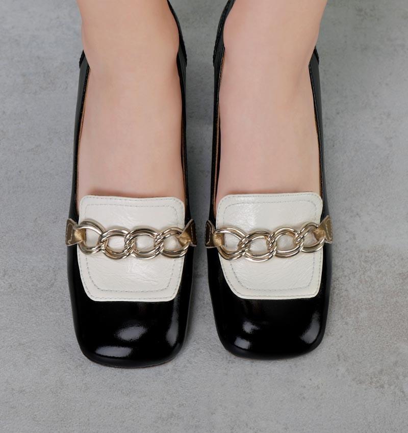 Chie mihara PETREL BLACK & WHITE Oferta exclusiva