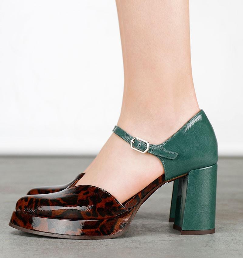 Chie mihara FASI BROWN GREEN Envío gratis