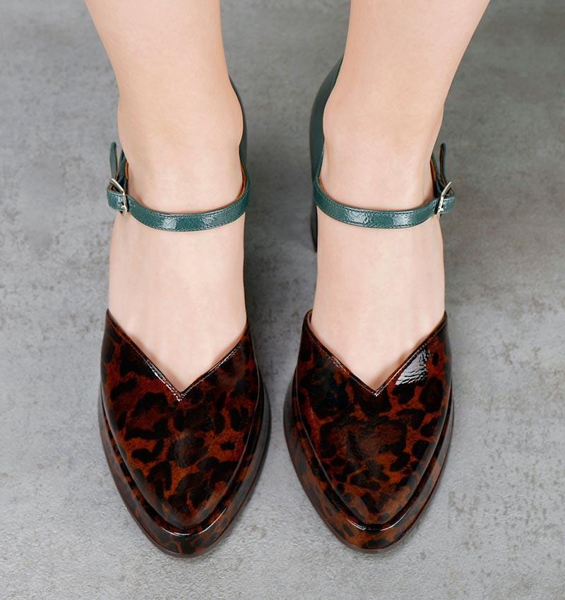 Chie mihara FASI BROWN GREEN Envío gratis