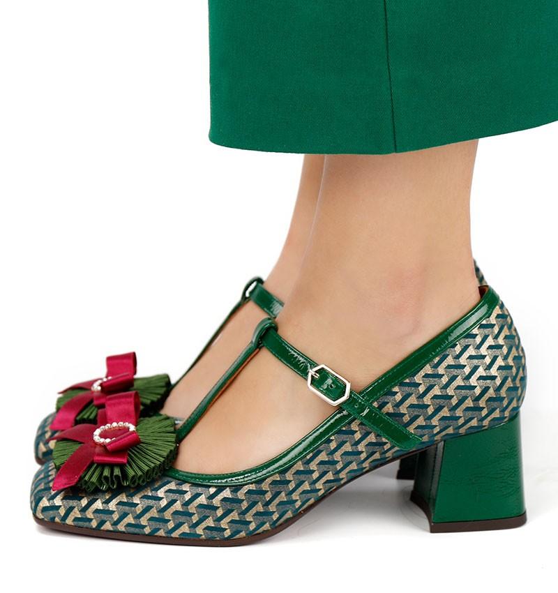 Chie mihara VOLETE DARK GREEN Promoción trimestral