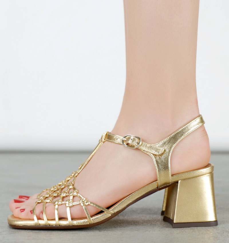 Chie mihara LANTES GOLD Venta caliente