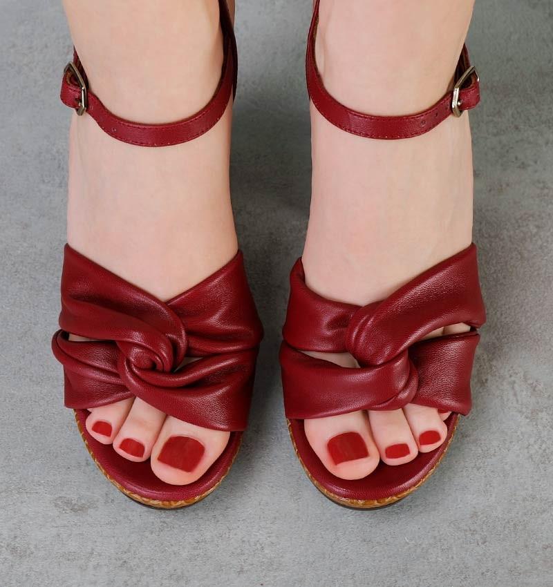 Chie mihara CONTOUR RED Descuentos del mes
