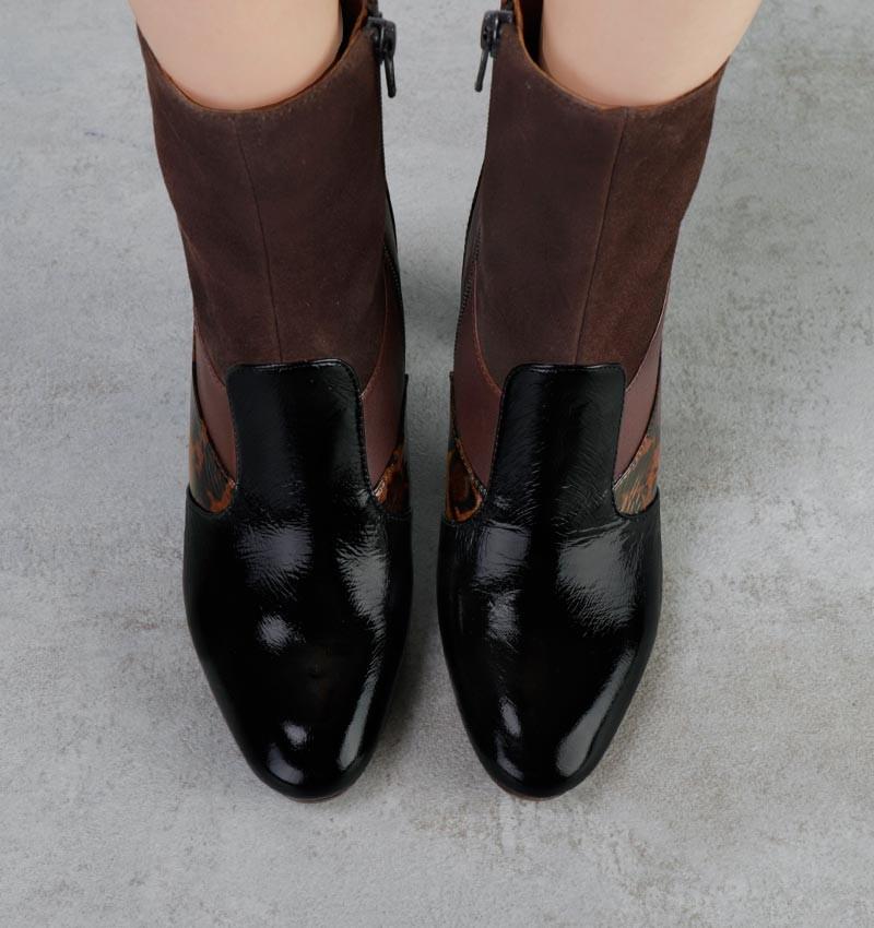Chie mihara ETUSA BLACK & BROWN Promoción por tiempo limitado