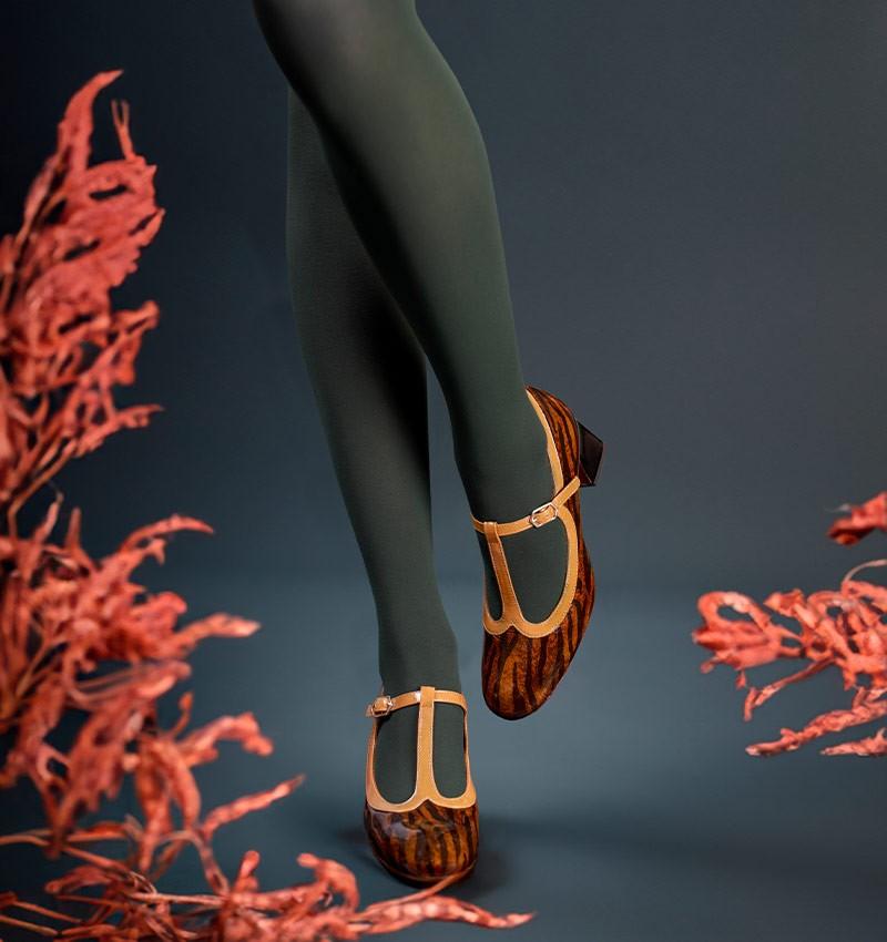 Chie mihara ANIJA BROWN & BLACK
