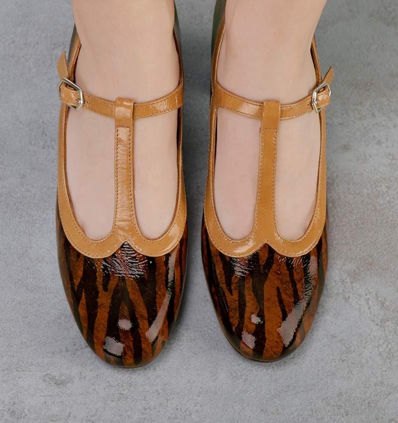Chie mihara ANIJA BROWN & BLACK Tienda