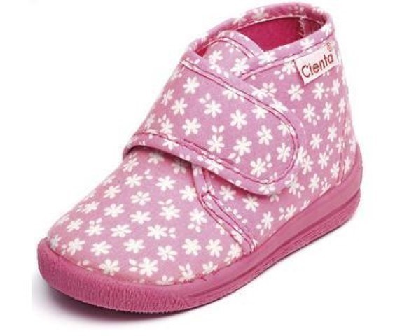 Cienta Zapatilla Casa Velcro Flores Promoción por tiempo limitado