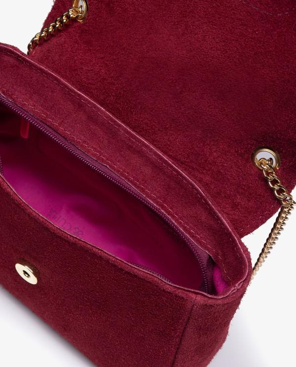 Cuplé BANDOLERA DE SERRAJE BURDEOS CON CADENA DORADA Ventas relámpago