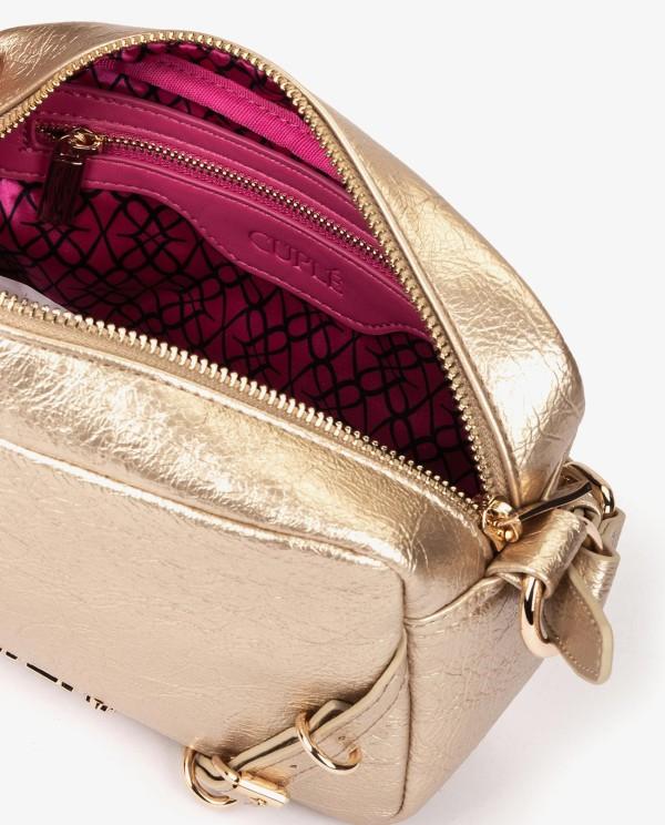 Cuplé BANDOLERA DE TECNOPIEL METALIZADA EN DORADO Descuento