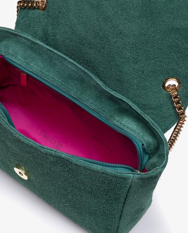 Cuplé BANDOLERA DE SERRAJE VERDE CON CADENA DORADA Tienda