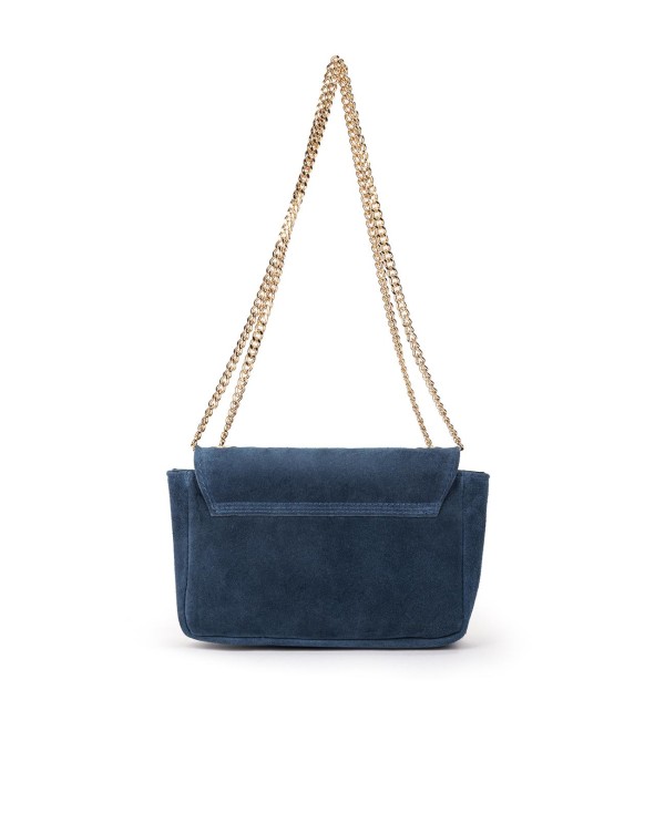 Cuplé BANDOLERA DE SERRAJE AZUL CON CADENA DORADA Rebajas top