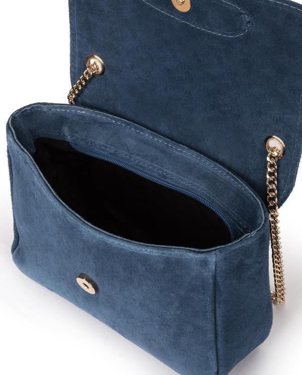 Cuplé BANDOLERA DE SERRAJE AZUL CON CADENA DORADA Rebajas top
