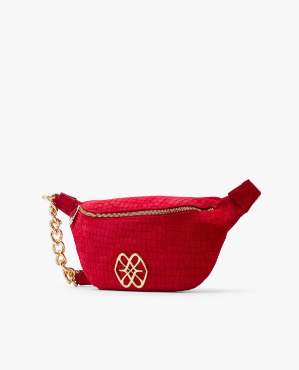 Cuplé RIÑONERA LETRAS SERRAJE COCO ROJO Oferta especial