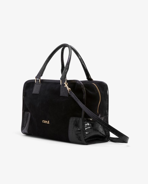 Cuplé BOLSO RECTANGULAR SERRAJE NEGRO Envío gratis