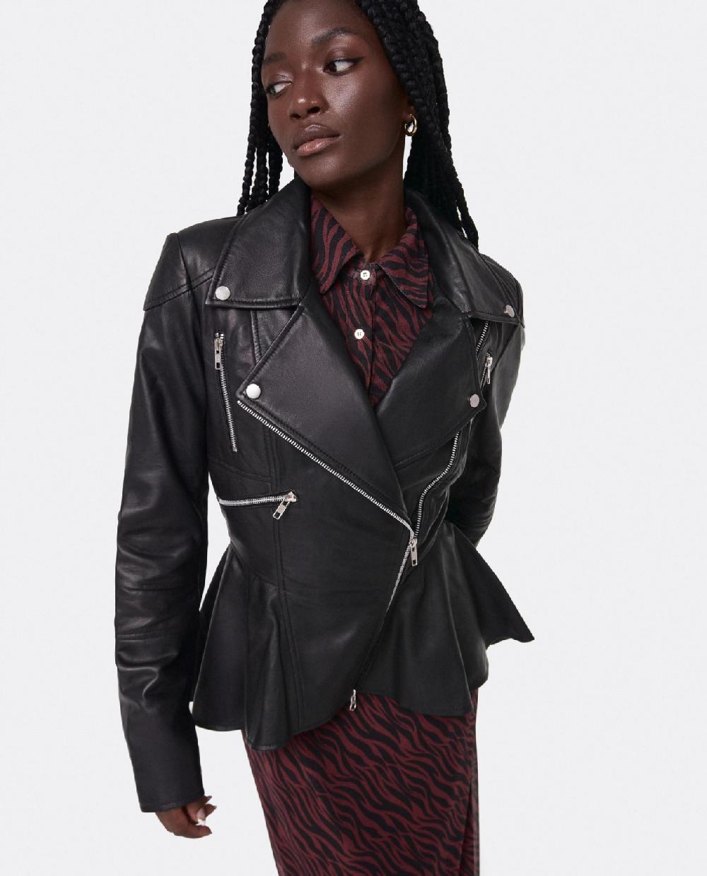 Cuplé PELUM BIKER CHAQUETA PIEL NEGRO