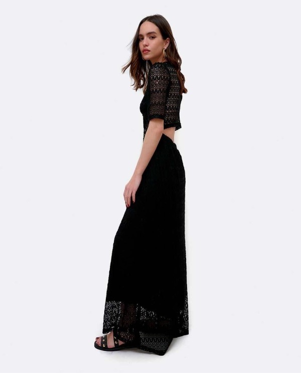 Cuplé VESTIDO ESCOTE ARO PUNTO NEGRO Grandes ahorros
