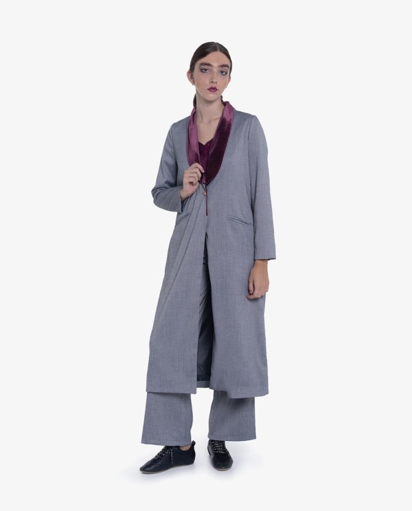 Cuplé LEVITA SOLAPAS ESPIGA GRIS