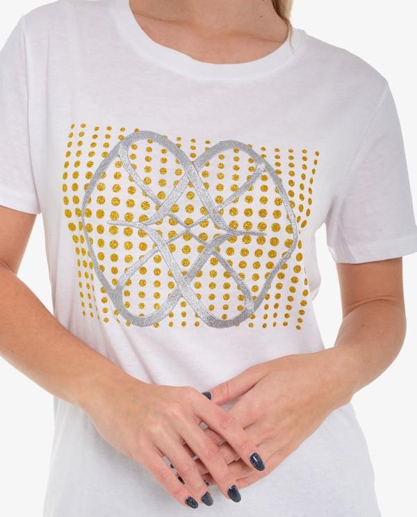 Cuplé CAMISETA BLANCA LOGO DOTS Rebajas