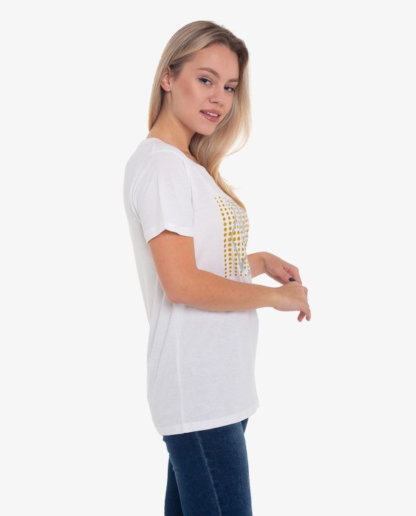 Cuplé CAMISETA BLANCA LOGO DOTS Rebajas