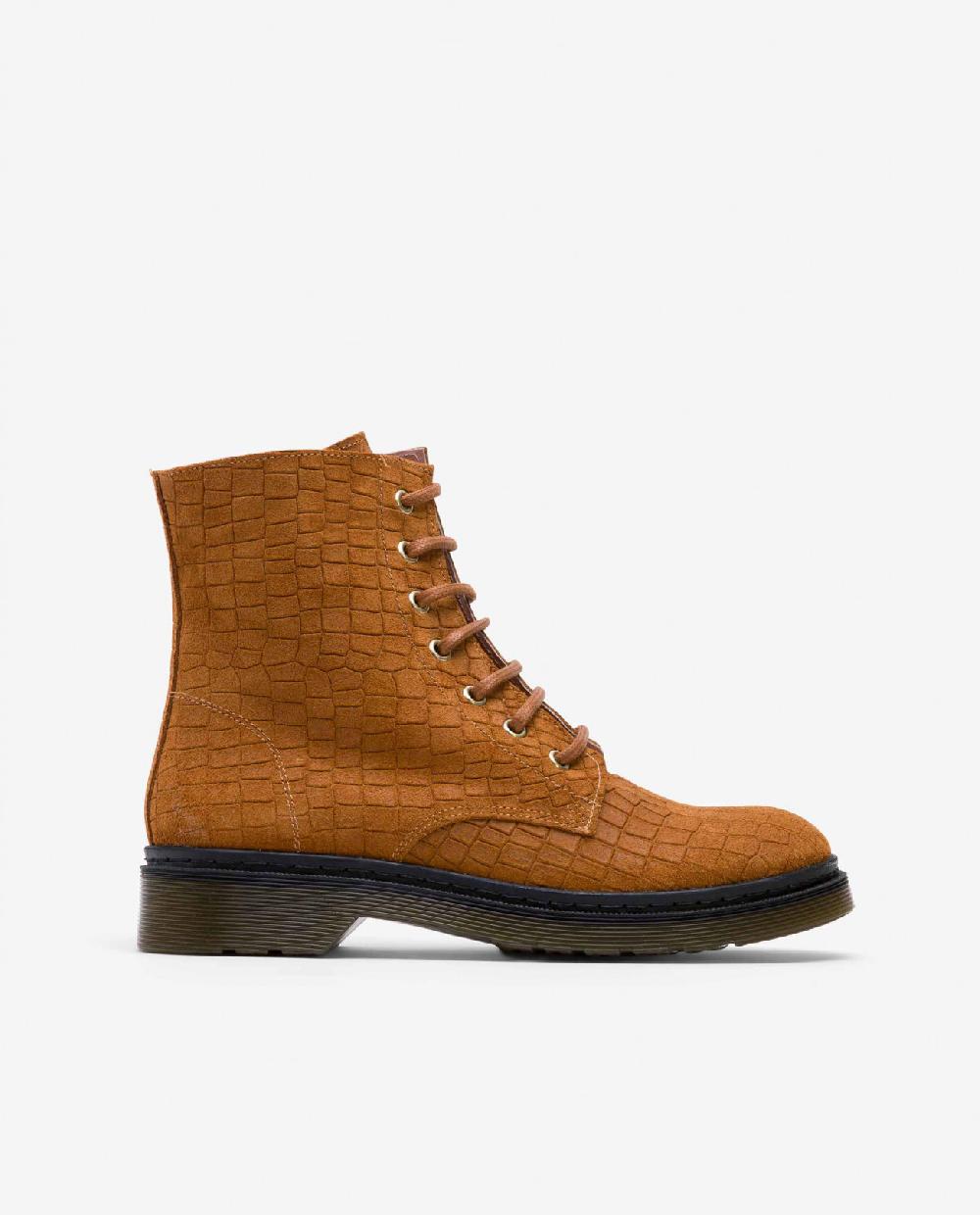 Cuplé BOTIN MILITAR SERRAJE COCO CUERO