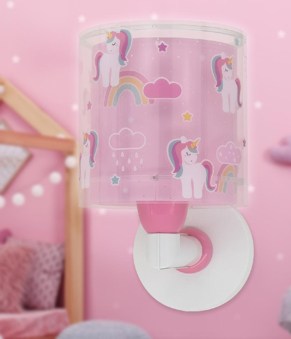 Dansi Aplique de pared infantil Unicorns Unicornios