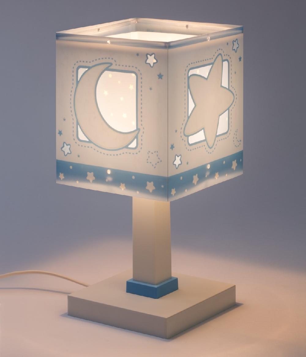 Dansi Lámpara de mesita infantil Moonlight Luna y Estrellas azul Precios de Black Friday