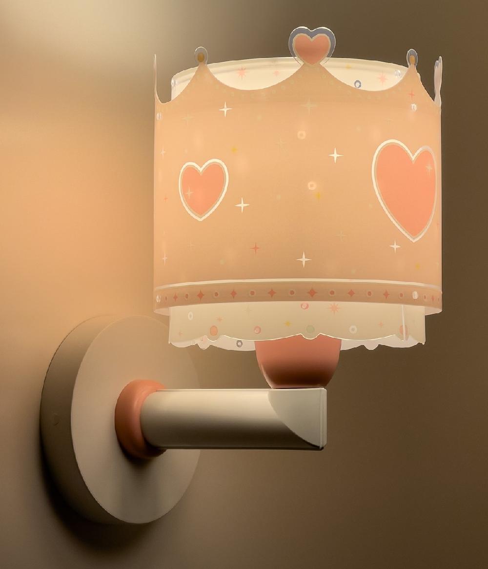 Dansi Aplique de pared infantil Little Queen corona y corazones COMPRAR AHORA