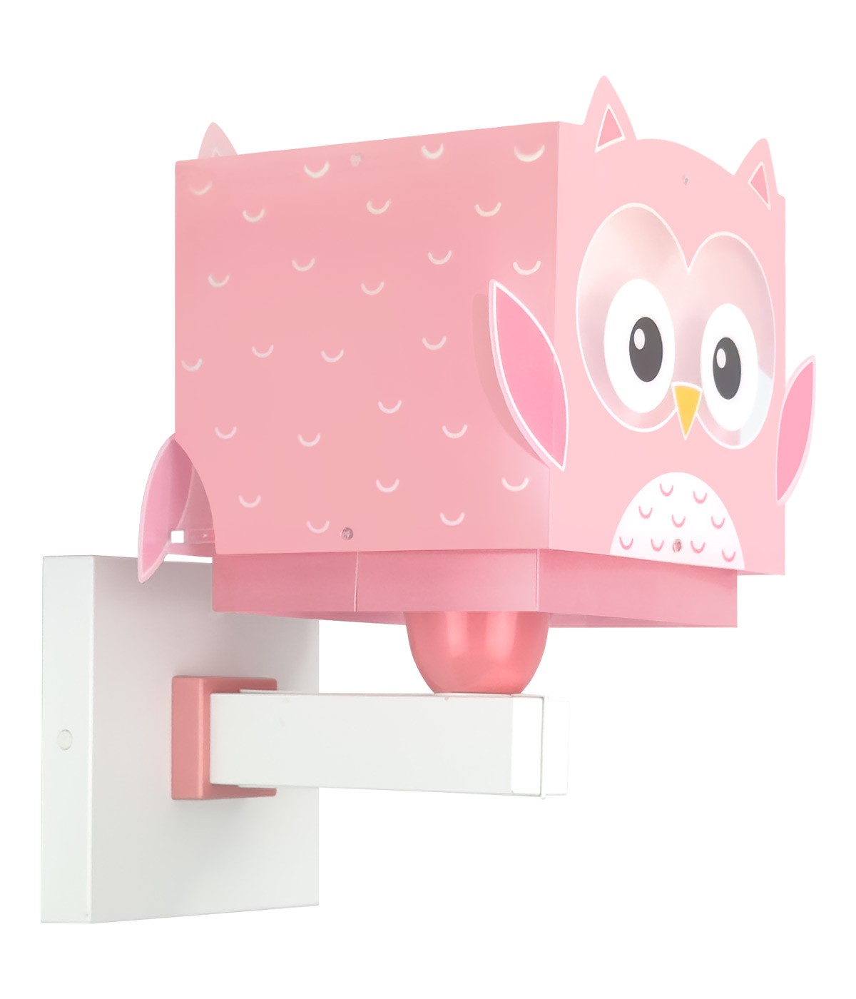 Dansi Aplique de pared infantil Little Pink Owl Búho Rosa Descuento