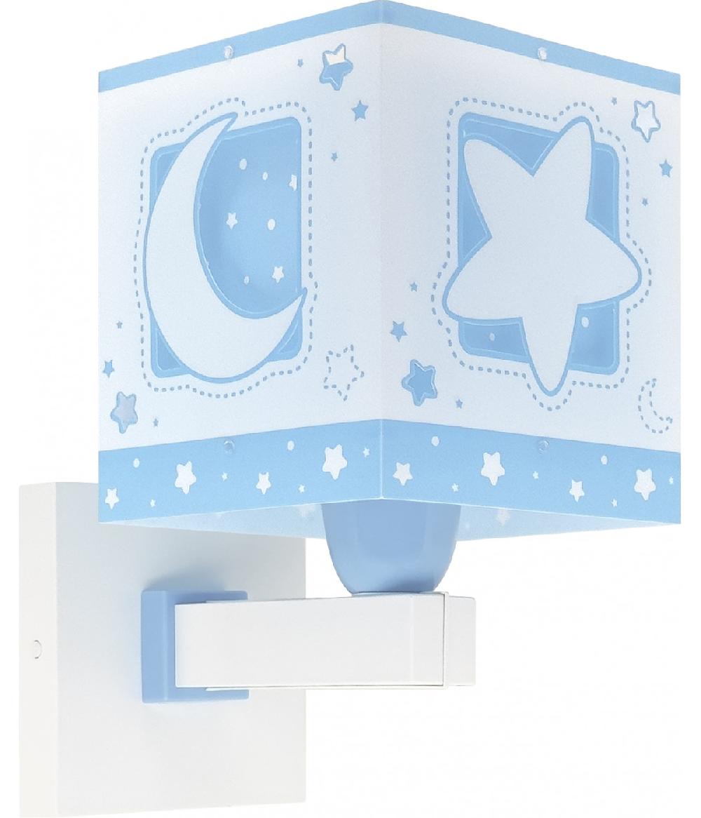 Dansi Aplique de pared infantil Moonlight Luna y Estrellas azul Envío gratis