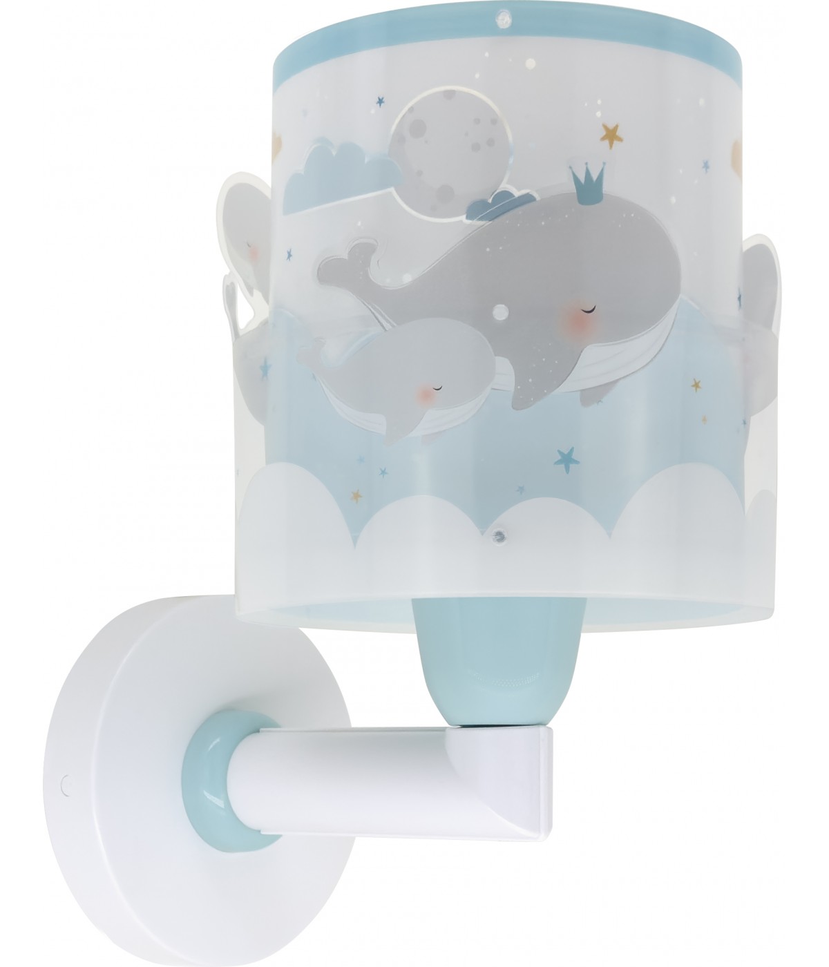 Dansi Aplique de pared infantil Whale Dreams Ballenas azul Últimos 2 días