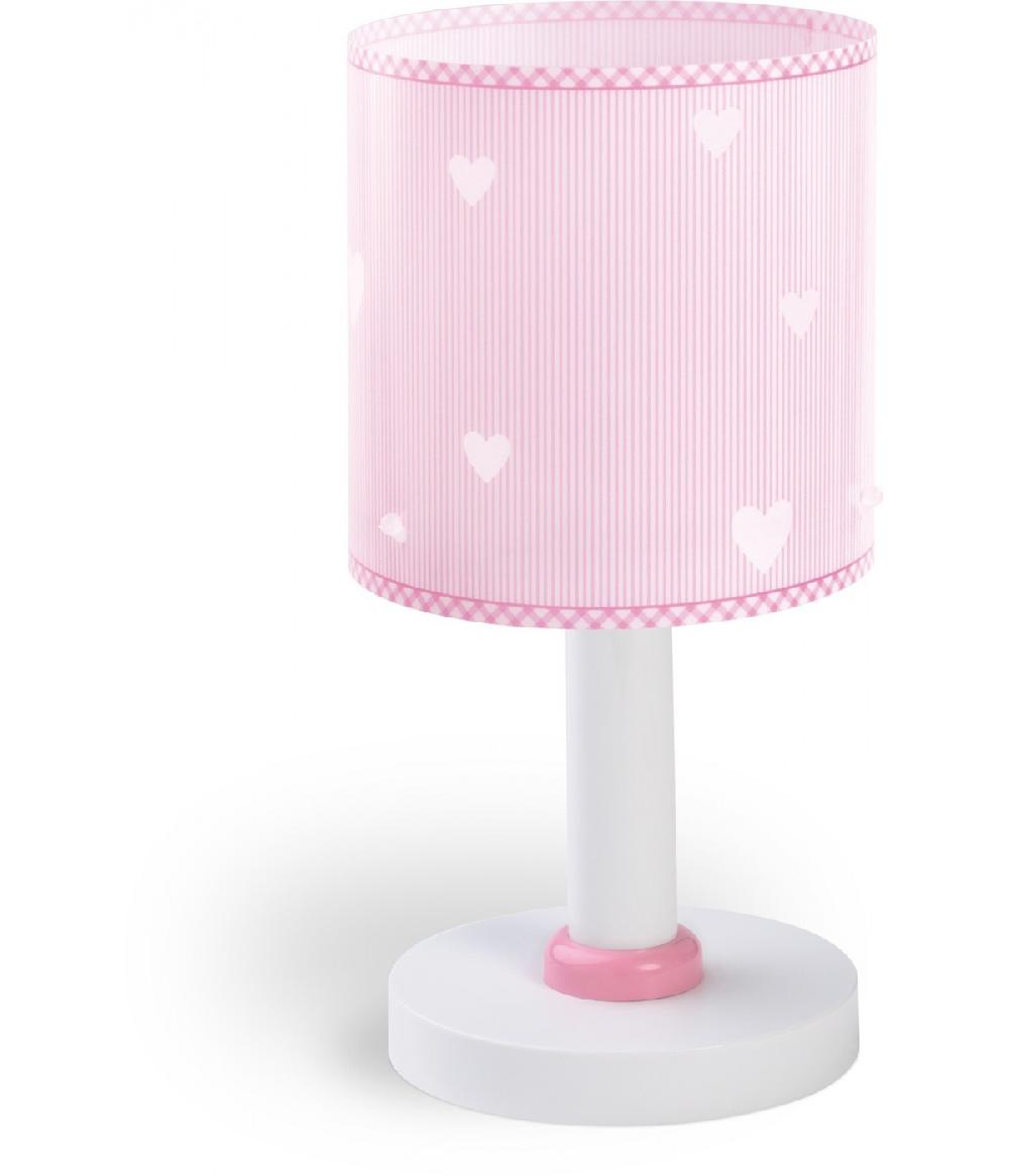 Dansi Lámpara de mesita infantil Sweet Dreams Corazones rosa Envío internacional gratuito
