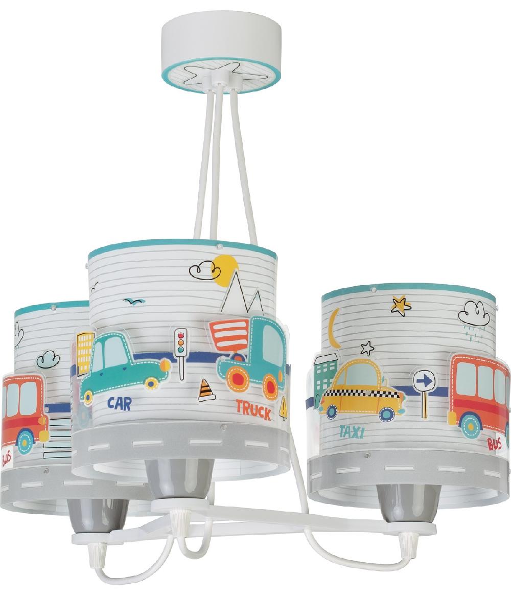 Dansi Lámpara de techo 3 luces infantil Baby Travel aviones y coches Outlet