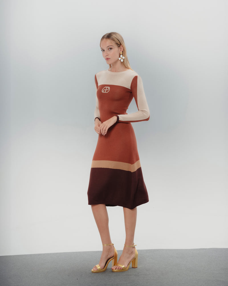 Dolores promesas Vestido Midi Color Block Jimena Descuentos del mes