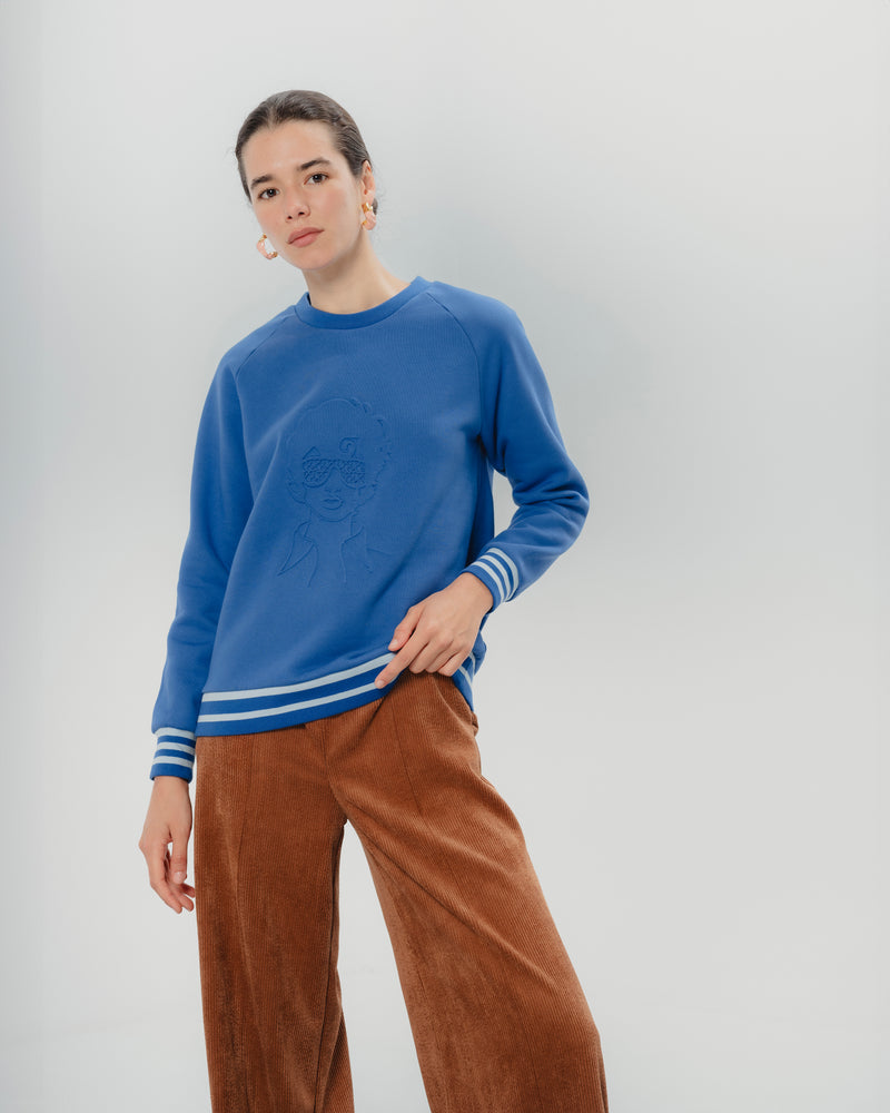 Dolores promesas Sudadera Azul Promesas Última moda
