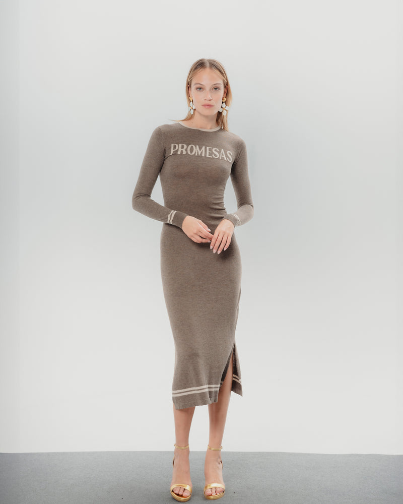 Dolores promesas Vestido Punto Midi Promesas Marta Grandes ahorros