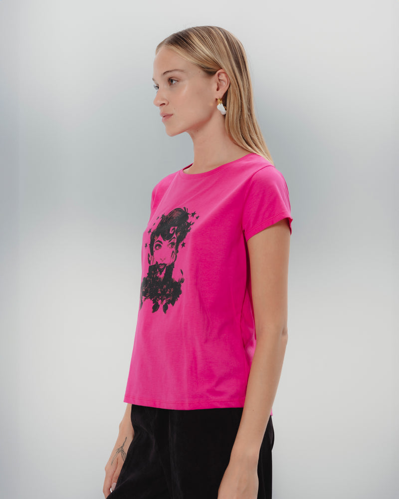 Dolores promesas Camiseta Ilustrada Fucsia Dolores COMPRAR AHORA